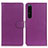 Funda de Cuero Cartera con Soporte Carcasa A03D para Sony Xperia 1 V Morado