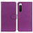 Funda de Cuero Cartera con Soporte Carcasa A03D para Sony Xperia 10 IV SOG07 Morado