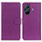 Funda de Cuero Cartera con Soporte Carcasa A03D para Vivo T1 Pro 5G Morado