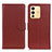 Funda de Cuero Cartera con Soporte Carcasa A03D para Vivo V23 5G Marron