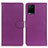 Funda de Cuero Cartera con Soporte Carcasa A03D para Vivo Y21a Morado