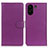 Funda de Cuero Cartera con Soporte Carcasa A03D para Xiaomi Poco C65 Morado