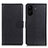 Funda de Cuero Cartera con Soporte Carcasa A03D para Xiaomi Poco C65 Negro