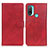 Funda de Cuero Cartera con Soporte Carcasa A04D para Motorola Moto E20 Rojo