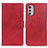 Funda de Cuero Cartera con Soporte Carcasa A04D para Motorola Moto E32 Rojo