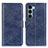 Funda de Cuero Cartera con Soporte Carcasa A04D para Motorola Moto Edge S30 5G Azul