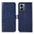 Funda de Cuero Cartera con Soporte Carcasa A04D para Motorola Moto G14 Azul