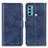 Funda de Cuero Cartera con Soporte Carcasa A04D para Motorola Moto G40 Fusion Azul