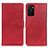 Funda de Cuero Cartera con Soporte Carcasa A04D para Oppo A55S 5G Rojo