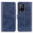 Funda de Cuero Cartera con Soporte Carcasa A04D para Oppo F19 Pro+ Plus 5G Azul