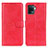 Funda de Cuero Cartera con Soporte Carcasa A04D para Oppo Reno5 Lite Rojo