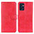 Funda de Cuero Cartera con Soporte Carcasa A04D para Oppo Reno7 5G Rojo