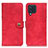 Funda de Cuero Cartera con Soporte Carcasa A04D para Samsung Galaxy M32 4G Rojo