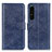 Funda de Cuero Cartera con Soporte Carcasa A04D para Sony Xperia 1 IV SO-51C Azul