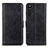 Funda de Cuero Cartera con Soporte Carcasa A04D para Sony Xperia 10 III SO-52B Negro