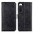 Funda de Cuero Cartera con Soporte Carcasa A04D para Sony Xperia 10 IV SO-52C Negro