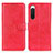 Funda de Cuero Cartera con Soporte Carcasa A04D para Sony Xperia 10 IV SO-52C Rojo