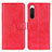 Funda de Cuero Cartera con Soporte Carcasa A04D para Sony Xperia 10 V Rojo