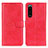 Funda de Cuero Cartera con Soporte Carcasa A04D para Sony Xperia 5 III Rojo