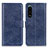 Funda de Cuero Cartera con Soporte Carcasa A04D para Sony Xperia 5 III SO-53B Azul