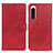 Funda de Cuero Cartera con Soporte Carcasa A04D para Sony Xperia 5 IV Rojo