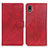 Funda de Cuero Cartera con Soporte Carcasa A04D para Sony Xperia Ace III SO-53C Rojo