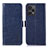 Funda de Cuero Cartera con Soporte Carcasa A04D para Xiaomi Redmi Note 12 Turbo 5G Azul