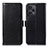 Funda de Cuero Cartera con Soporte Carcasa A04D para Xiaomi Redmi Note 12 Turbo 5G Negro