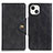 Funda de Cuero Cartera con Soporte Carcasa A05 para Apple iPhone 15 Negro