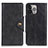 Funda de Cuero Cartera con Soporte Carcasa A05 para Apple iPhone 15 Pro Negro