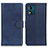 Funda de Cuero Cartera con Soporte Carcasa A05D para Motorola Moto E13 Azul