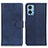 Funda de Cuero Cartera con Soporte Carcasa A05D para Motorola Moto E22 Azul