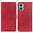 Funda de Cuero Cartera con Soporte Carcasa A05D para Motorola Moto E22 Rojo