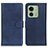 Funda de Cuero Cartera con Soporte Carcasa A05D para Motorola Moto Edge 40 5G Azul