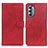 Funda de Cuero Cartera con Soporte Carcasa A05D para Motorola Moto G Stylus (2022) 4G Rojo