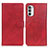 Funda de Cuero Cartera con Soporte Carcasa A05D para Motorola MOTO G52 Rojo