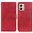 Funda de Cuero Cartera con Soporte Carcasa A05D para Motorola Moto G53 5G Rojo