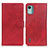 Funda de Cuero Cartera con Soporte Carcasa A05D para Nokia C12 Plus Rojo