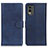 Funda de Cuero Cartera con Soporte Carcasa A05D para Nokia C210 Azul