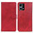 Funda de Cuero Cartera con Soporte Carcasa A05D para Oppo Reno7 4G Rojo