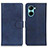 Funda de Cuero Cartera con Soporte Carcasa A05D para Realme C33 Azul