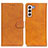 Funda de Cuero Cartera con Soporte Carcasa A05D para Samsung Galaxy S24 Plus 5G Marron