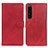 Funda de Cuero Cartera con Soporte Carcasa A05D para Sony Xperia 1 IV Rojo