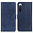 Funda de Cuero Cartera con Soporte Carcasa A05D para Sony Xperia 10 IV SO-52C Azul