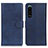 Funda de Cuero Cartera con Soporte Carcasa A05D para Sony Xperia 5 III SO-53B Azul