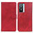 Funda de Cuero Cartera con Soporte Carcasa A05D para Vivo Y74s 5G Rojo