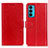 Funda de Cuero Cartera con Soporte Carcasa A06D para Motorola Moto Edge 20 5G Rojo