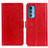 Funda de Cuero Cartera con Soporte Carcasa A06D para Motorola Moto Edge 20 Pro 5G Rojo