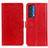 Funda de Cuero Cartera con Soporte Carcasa A06D para Motorola Moto Edge (2021) 5G Rojo