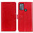 Funda de Cuero Cartera con Soporte Carcasa A06D para Motorola Moto G50 Rojo